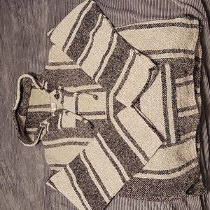 Baja Hoodie, Size Men's XL,  Black, and Khaki.